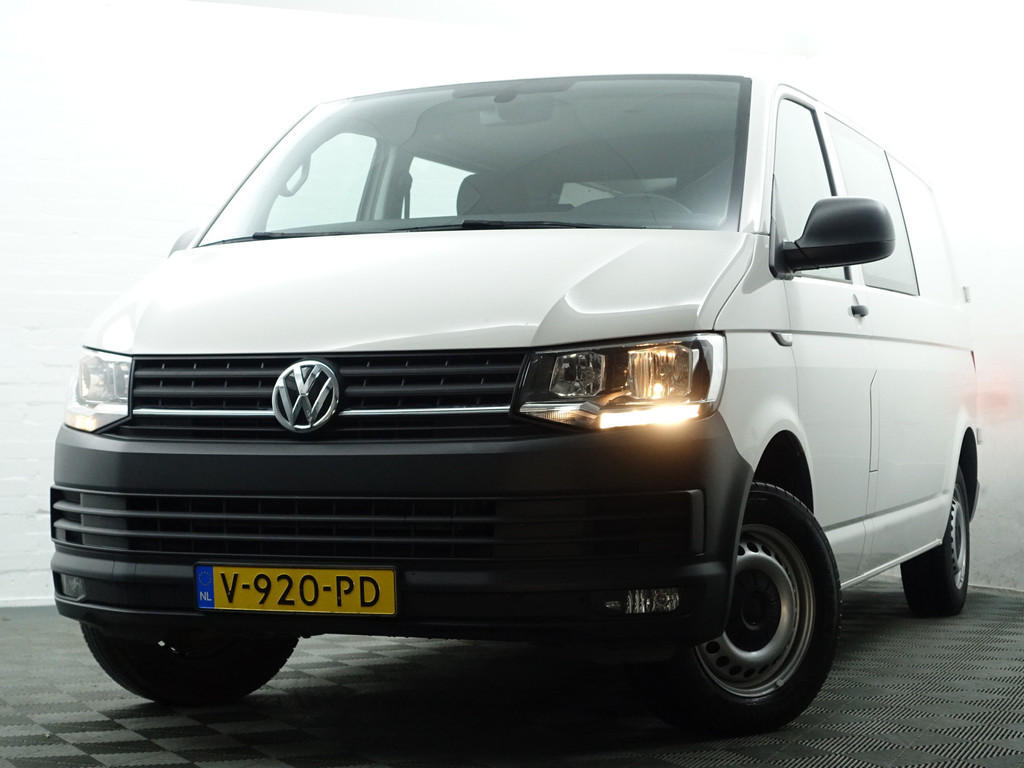 
Volkswagen Transporter 2.0 TDI Euro 6 L2 Highline- Dubbele Cabine, 4/5 Pers, Carplay, Park Assist, Navi, Cruise, Trekhaak vol									