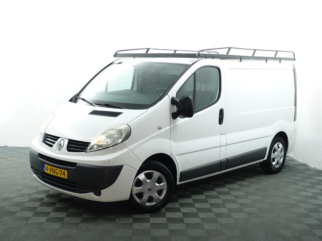 
Renault Trafic 2.0 dCi T29 L1 Aut- 3 Pers, Imperiaal, Navi, Park Assist, Cruise, Clima, Grijs Kenteken vol									