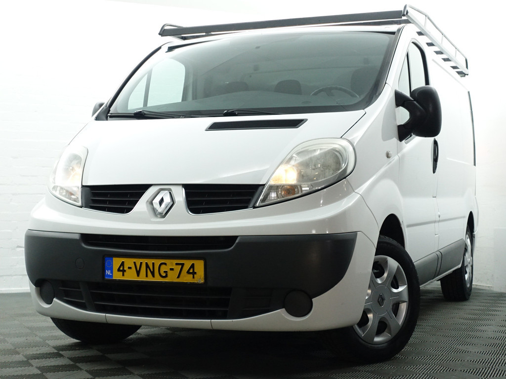 
Renault Trafic 2.0 dCi T29 L1 Aut- 3 Pers, Imperiaal, Navi, Park Assist, Cruise, Clima, Grijs Kenteken vol									