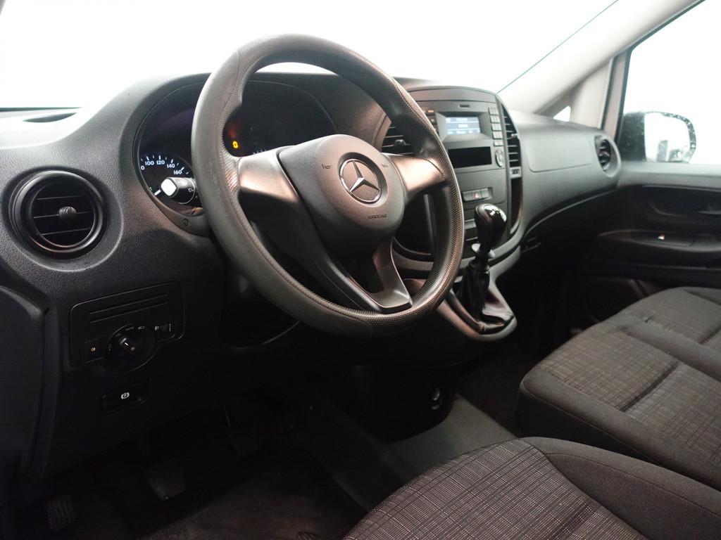 
Mercedes-Benz Vito 109 CDI Euro 6 Lang- Airco, Elek Pakket, 3 Pers, Achterklep, Grijs kenteken vol									
