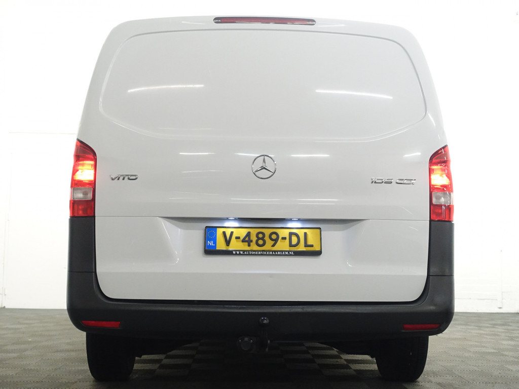 
Mercedes-Benz Vito 109 CDI Euro 6 Lang- Airco, Elek Pakket, 3 Pers, Achterklep, Grijs kenteken vol									