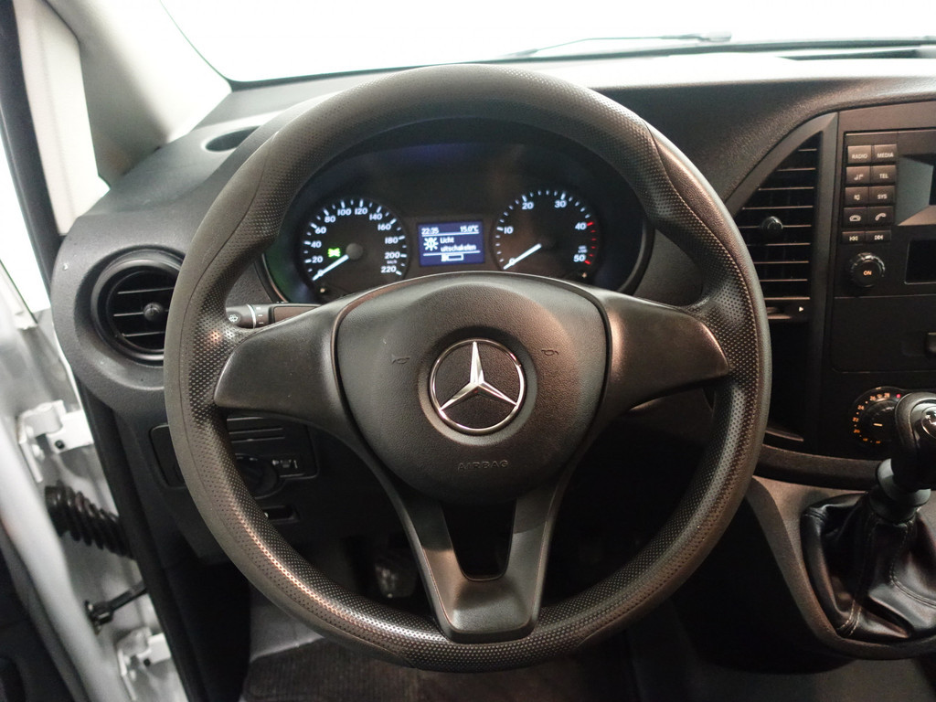 
Mercedes-Benz Vito 109 CDI Euro 6 Lang- Airco, Elek Pakket, 3 Pers, Achterklep, Grijs kenteken vol									