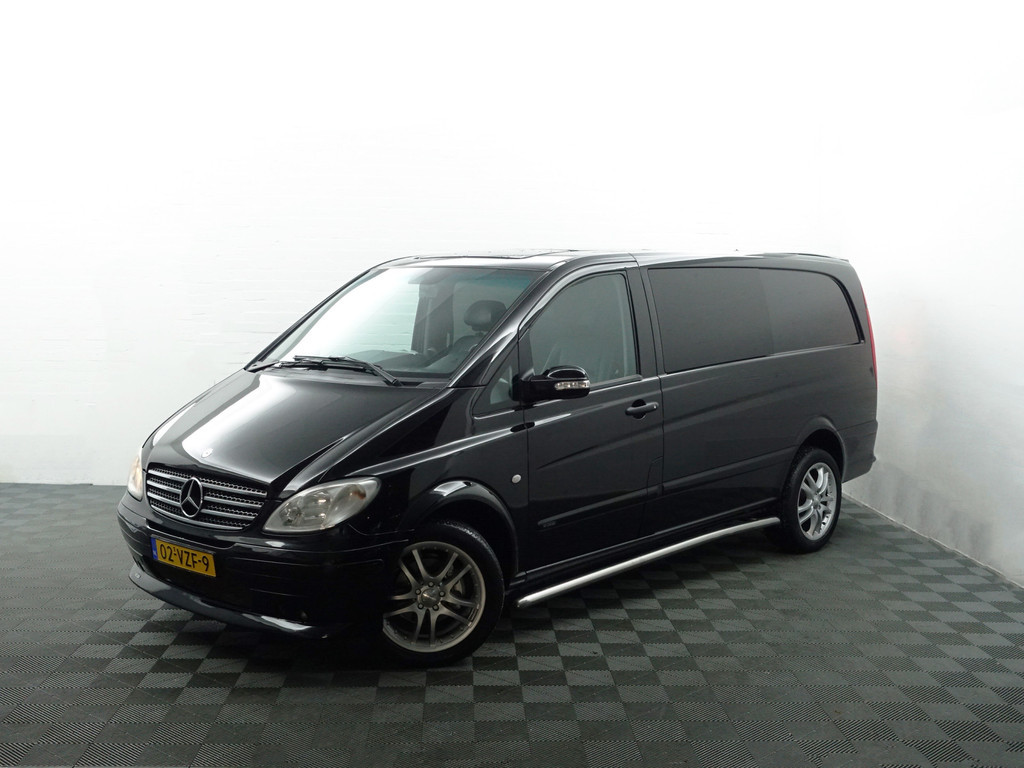 
Mercedes-Benz Vito 120 V6 CDI 320 Lang Orgineel Brabus Aut- Dubbele Cabine, 5/6 Pers, Leder, Cruise, Clima, Sidebars, Gestoffeerd vol									