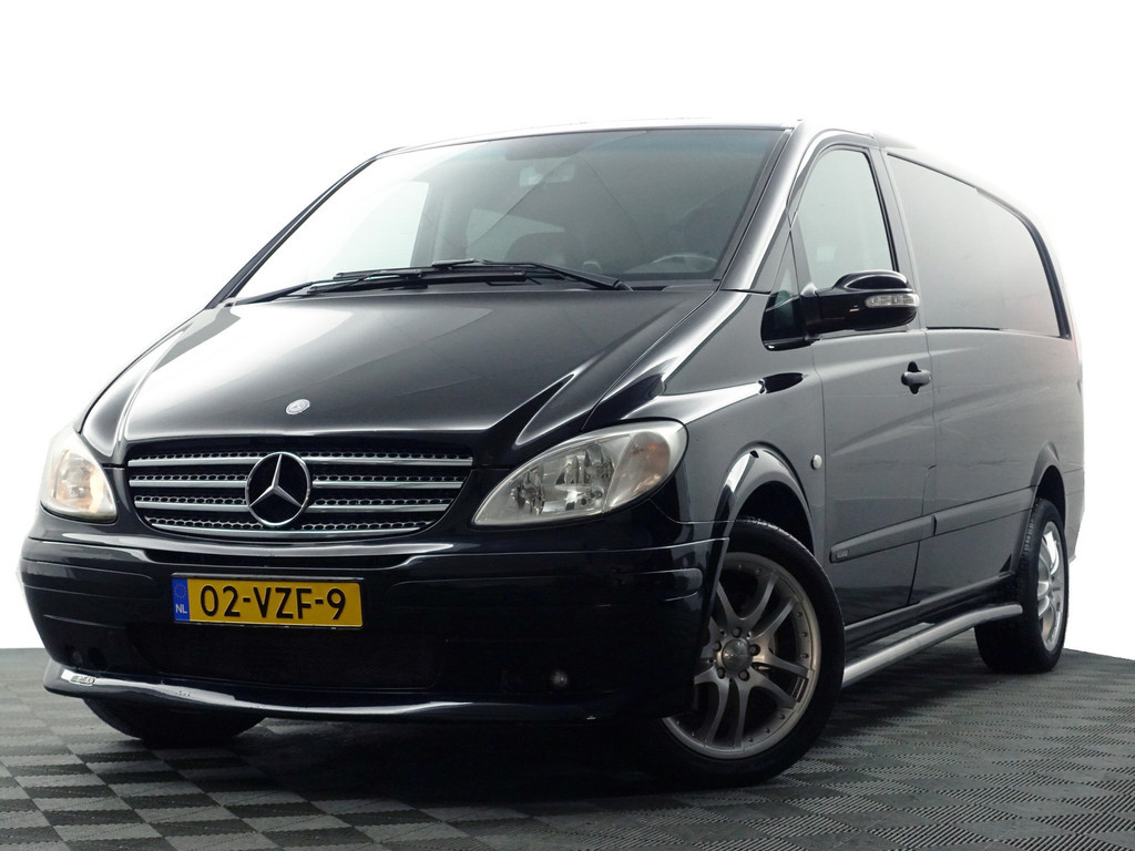 
Mercedes-Benz Vito 120 V6 CDI 320 Lang Orgineel Brabus Aut- Dubbele Cabine, 5/6 Pers, Leder, Cruise, Clima, Sidebars, Gestoffeerd vol									