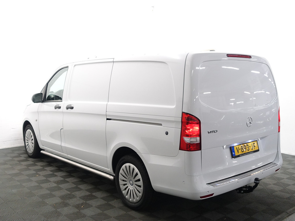 
Mercedes-Benz Vito 116 CDI Lang Avantgarde Aut- 2x Schuifdeur, Navi, Lane Assist, Sidebars, Trekhaak, Grijs kenteken vol									