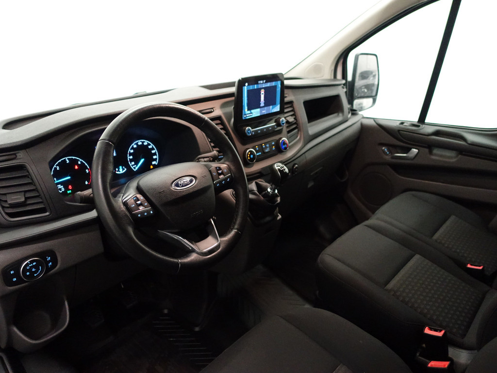 
Ford Transit Custom 320 2.0 TDCI Euro 6 Sportline- 3 Pers, Carplay, Navi, Park Assist, Cruise, Clima, Grijs Kenteken vol									