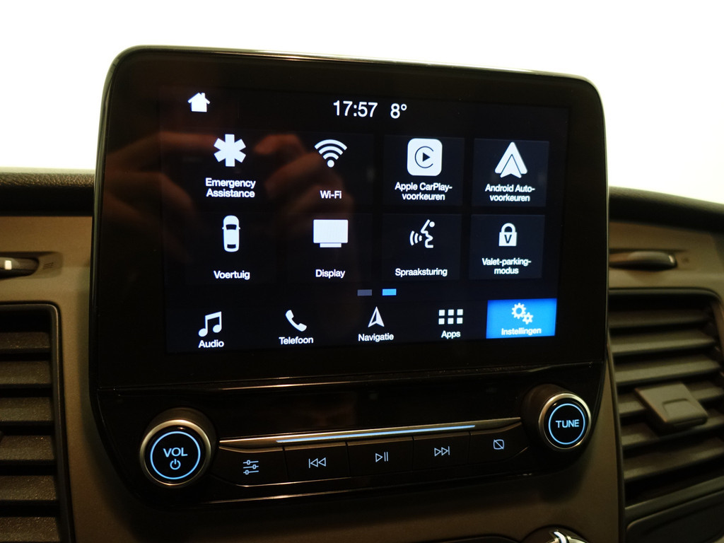 
Ford Transit Custom 320 2.0 TDCI Euro 6 Sportline- 3 Pers, Carplay, Navi, Park Assist, Cruise, Clima, Grijs Kenteken vol									