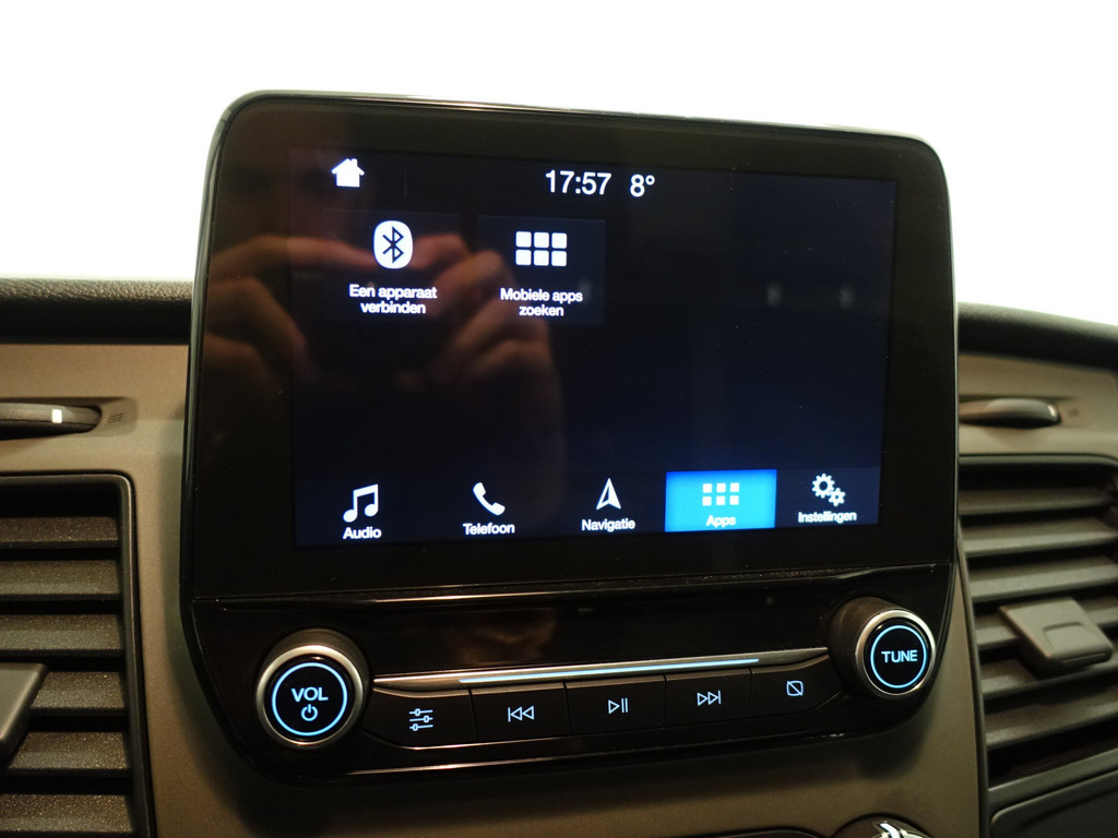 
Ford Transit Custom 320 2.0 TDCI Euro 6 Sportline- 3 Pers, Carplay, Navi, Park Assist, Cruise, Clima, Grijs Kenteken vol									