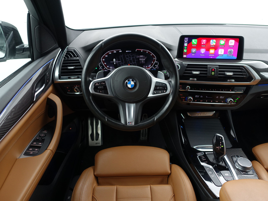 
BMW X3 xDrive30e eDrive M Sport Edition Aut- Carbonafwerking, Sfeerverlichting, Panoramadak, Standkachel, Individual Sport Leder vol									