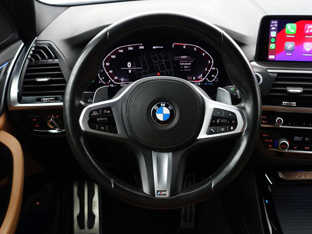 
BMW X3 xDrive30e eDrive M Sport Edition Aut- Carbonafwerking, Sfeerverlichting, Panoramadak, Standkachel, Individual Sport Leder vol									