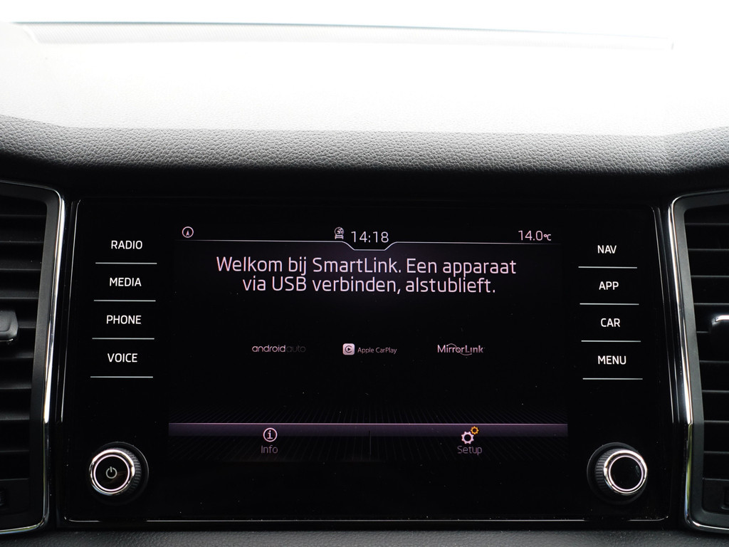 
Škoda Kodiaq 1.4 TSI Ambition Business 7 Pers, Carplay, Xenon led, Keyless, Front Assist, Park Assist, Trekhaak vol									