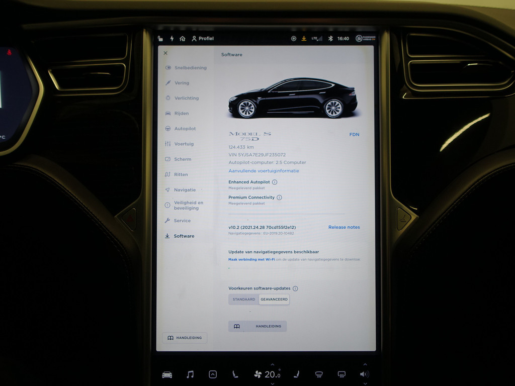 
Tesla Model S 75D Performance Pack Panodak, Enhanced Autopilot, Premium Connectivity, Autopilot 2.5, Luchtvering vol									