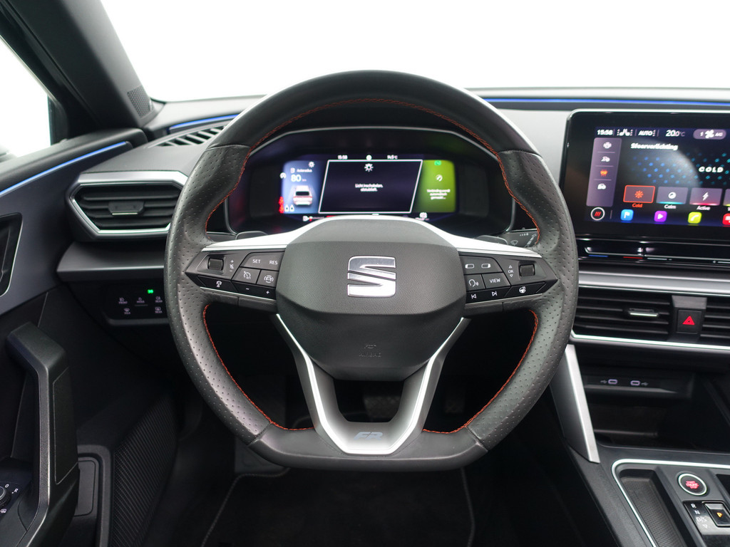 
Seat Leon Sportstourer 1.5 eTSI FR Launch Edition Aut- Panodak, Beats Audio, Stuur/Stoelverwarming, Sfeerverlichting, Ada Cruise, Carplay vol									