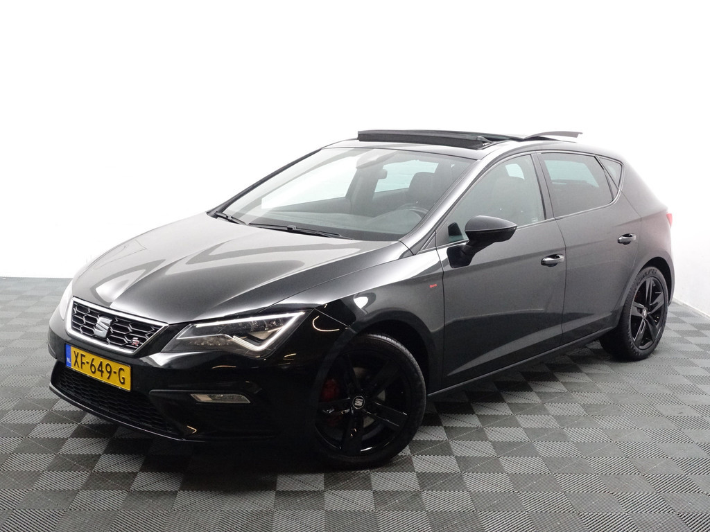 
Seat Leon 1.5 TSI 150Pk FR Blackline- Panodak, Sfeerverlichting, Carplay, Keyless, Dynamic Select, Sport Interieur vol									