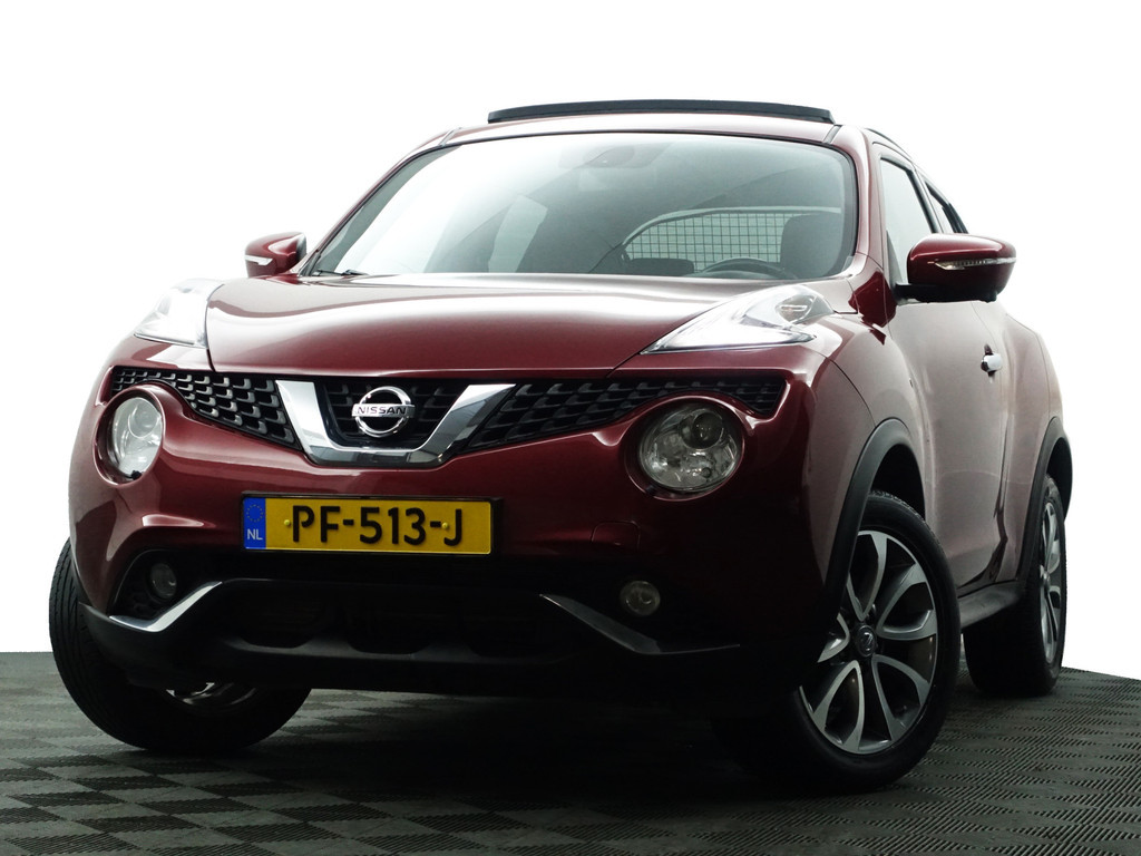
Nissan Juke 1.6 Tekna Aut- Panoramadak, 360 Camera, Keyless, Leder Interieur, Clima, Navigatie vol									