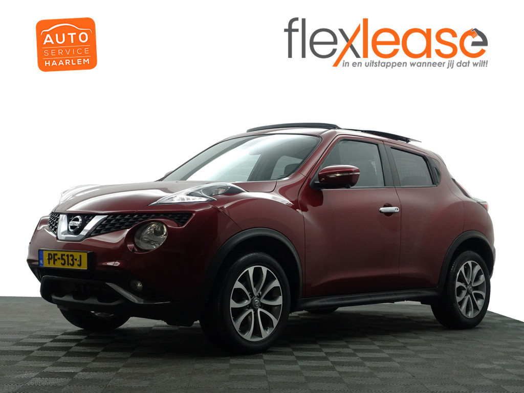 
Nissan Juke 1.6 Tekna Aut- Panoramadak, 360 Camera, Keyless, Leder Interieur, Clima, Navigatie vol									