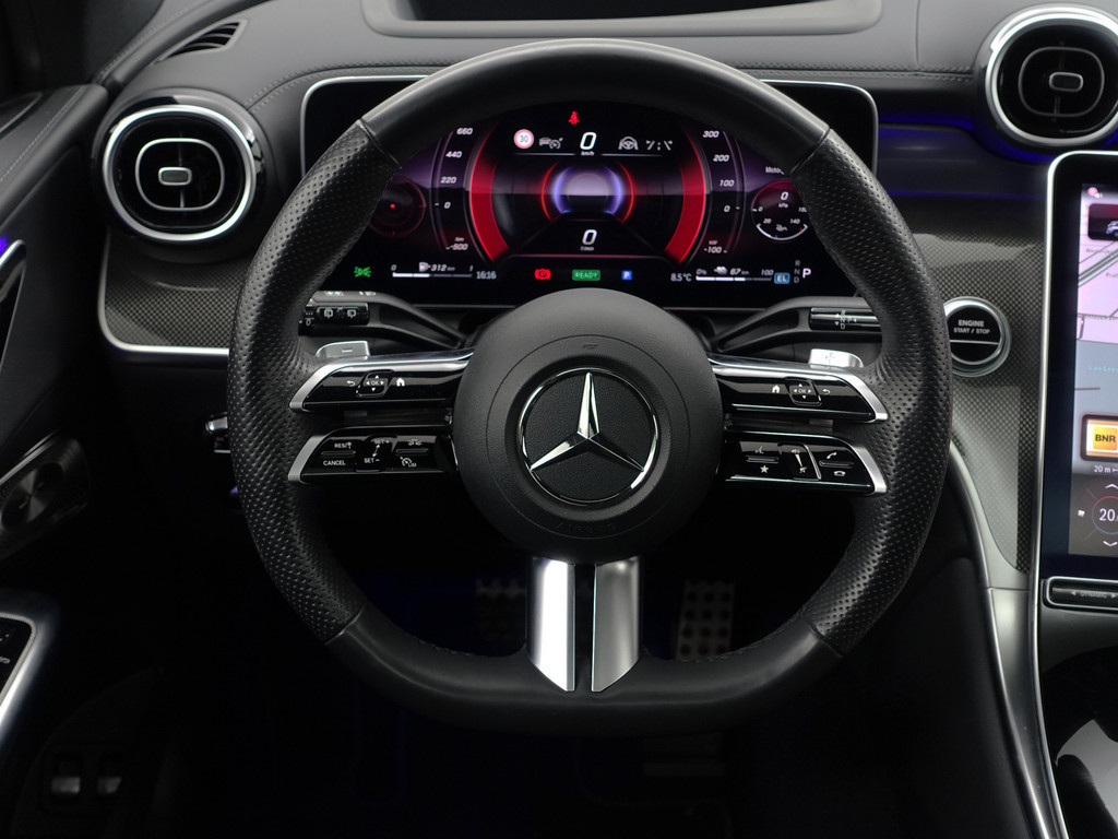 
Mercedes-Benz GLC 400e 4MATIC AMG Line- Achteras besturing, Burmester Audio, Head Up, Panoramadak, Carbon, Sfeerverlichting vol									