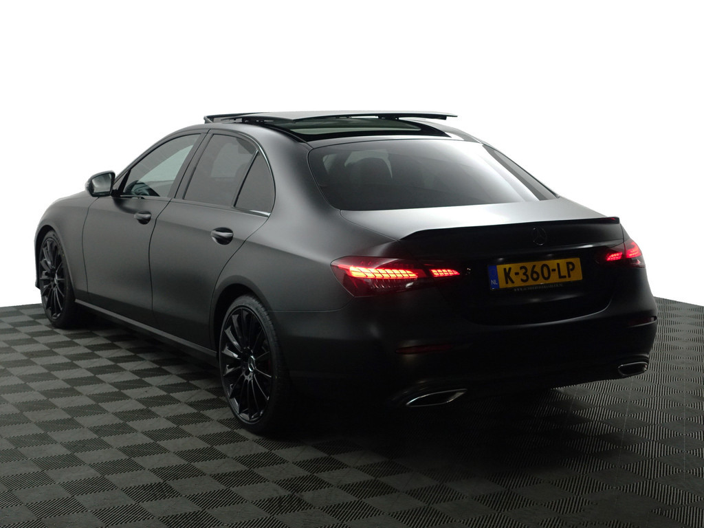 
Mercedes-Benz E-Klasse 200 d AMG Night Edition Aut- Magno Mat zwart, Panoramadak, Sfeerverlichting, Sport Leder Interieur vol									