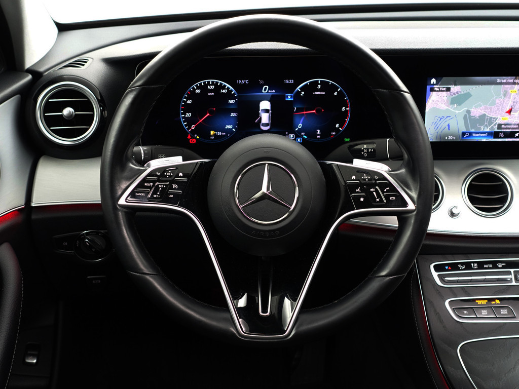 
Mercedes-Benz E-Klasse 200 d AMG Night Edition Aut- Magno Mat zwart, Panoramadak, Sfeerverlichting, Sport Leder Interieur vol									