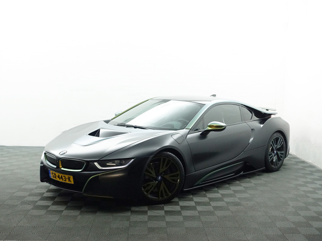 
BMW i8 1.5 Protonic Black Edition Aut- INCL BTW, Frozen Black, Forged carbon, Harman Kardon, Head Up, 360 Camera vol									