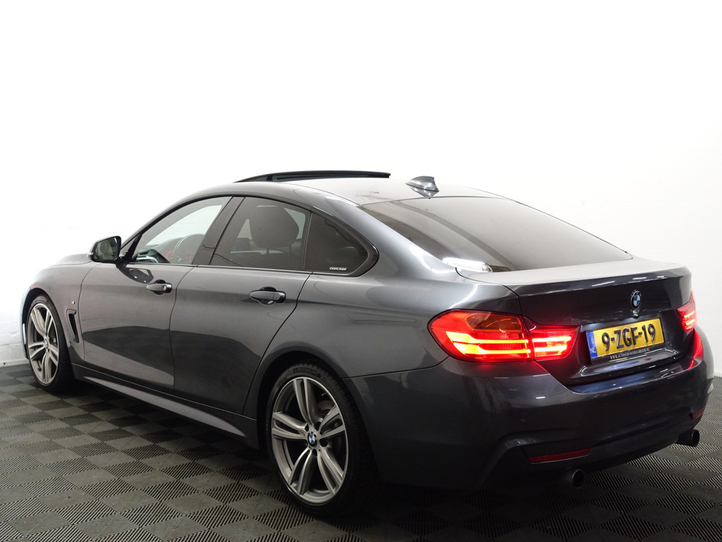
BMW 4 Serie Gran Coupé 420i M Performance Aut- Harman Kardon, Head Up, Schuifdak, Memory, 360 Camera, Sfeerverlichting vol									