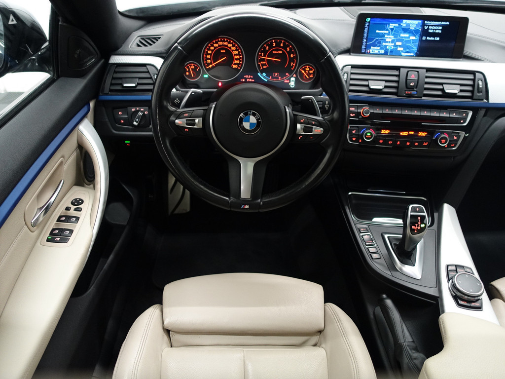 
BMW 4 Serie Gran Coupé 420i M Performance Aut- Harman Kardon, Head Up, Schuifdak, Memory, 360 Camera, Sfeerverlichting vol									