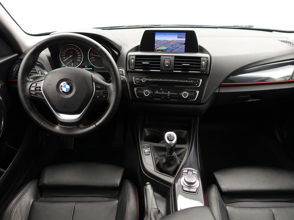 
BMW 1-serie 114i M Sport+ Xenon Led, Sport Leder Interieur, Sfeerverlichting, Park Assist, Clima vol									