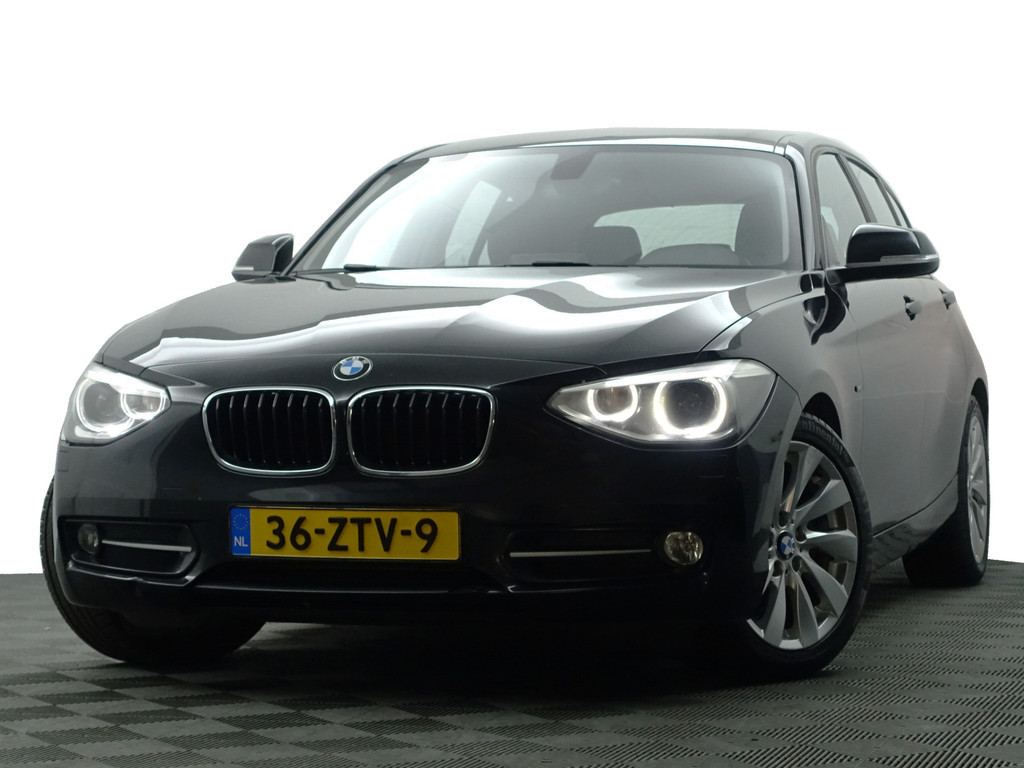 
BMW 1-serie 114i M Sport+ Xenon Led, Sport Leder Interieur, Sfeerverlichting, Park Assist, Clima vol									