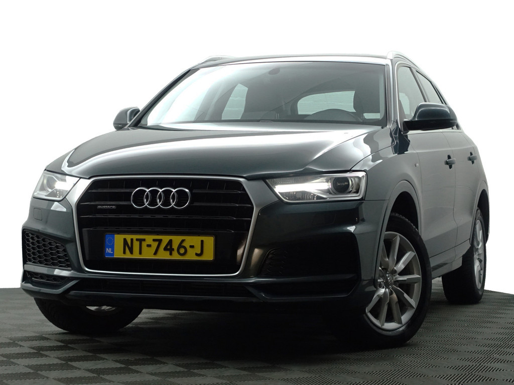 
Audi Q3 2.0 TFSI Quattro S Line+ Aut- Xenon Led, Leder Sport Interieur, Sfeerverlichting, Park Assist, Trekhaak vol									