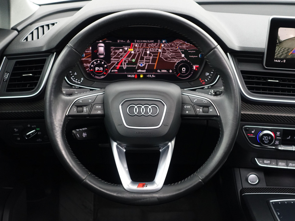 
Audi Q5 2.0 TFSI Quattro S Line Black Optic Aut- Panodak, Memory Seats, Dynamic Select, Carbon Pakket, Sfeerverlichting vol									