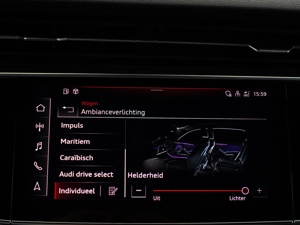 
								Audi Q8 60 TFSI e Quattro S Competition- Night Vision, Stoelmassage, Stoelventilatie, Bang Olufsen, Head Up, Luchtvering vol									