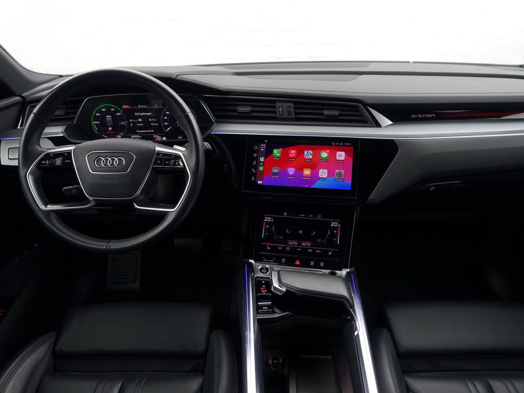 
								Audi e-tron 55 quattro Business edition Plus 95 kWh 2x Laadpoort, Panoramadak, Memory, Carplay, Leder Sport Interieur, Sfeerverlichting vol									