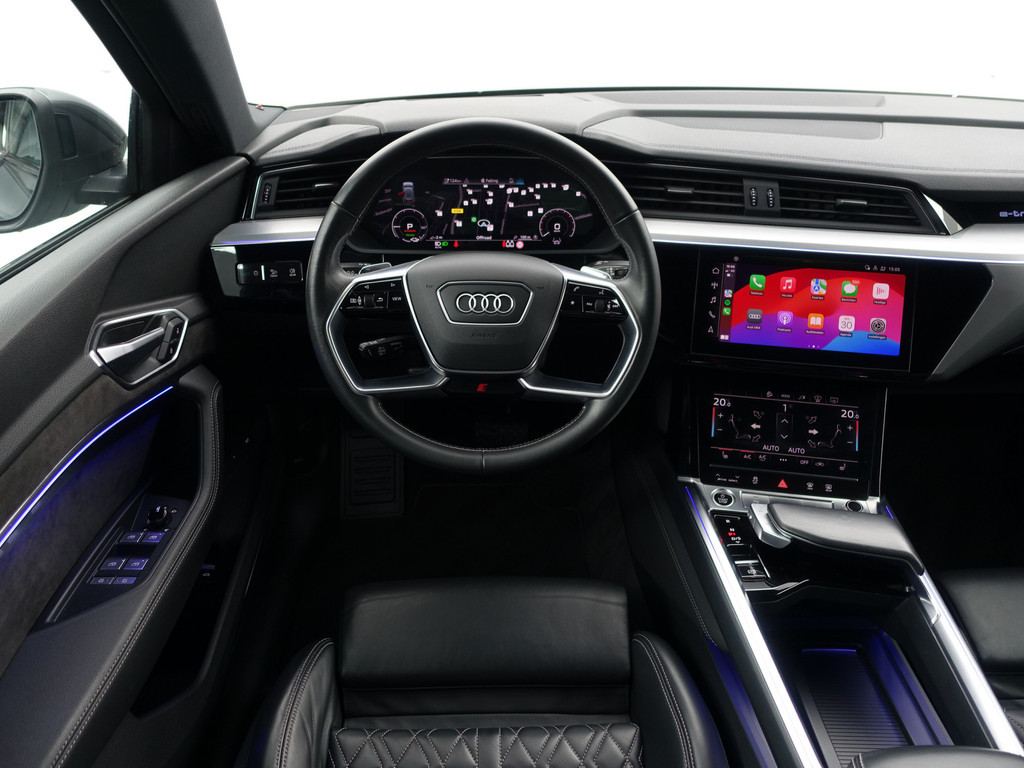 
Audi e-tron Sportback 55 quattro S Competition 95 kWh- Bang Olufsen, 2x Laadpoort, Design Leder, Head Up, Luchtvering Panodak vol									