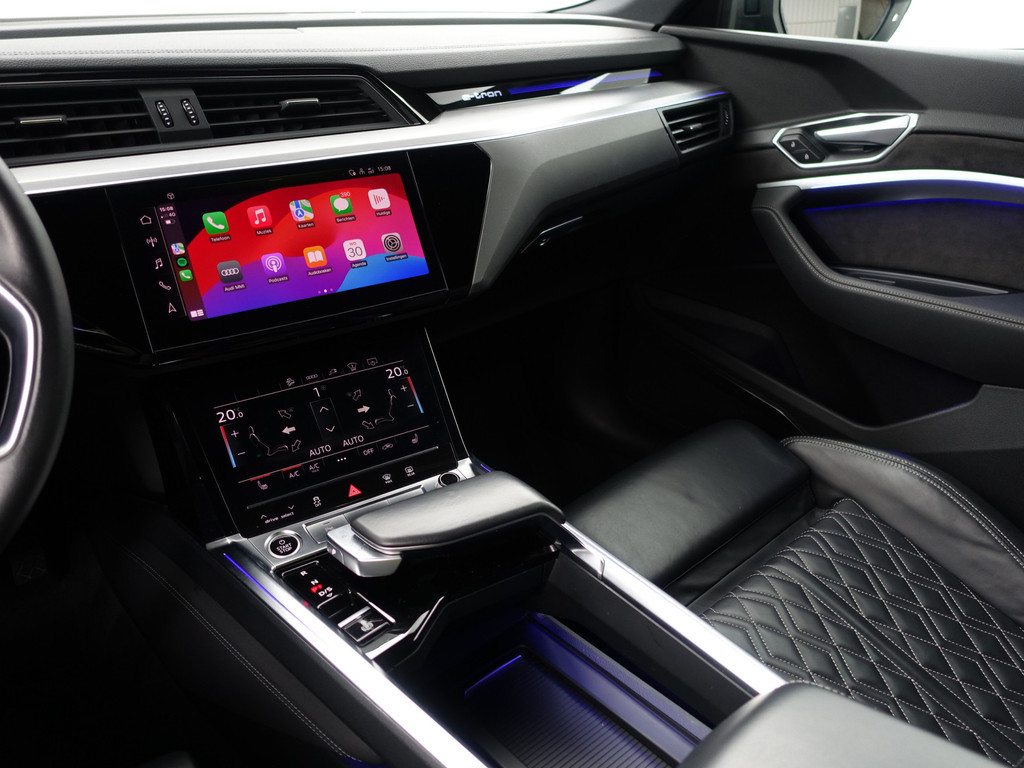 
Audi e-tron Sportback 55 quattro S Competition 95 kWh- Bang Olufsen, 2x Laadpoort, Design Leder, Head Up, Luchtvering Panodak vol									