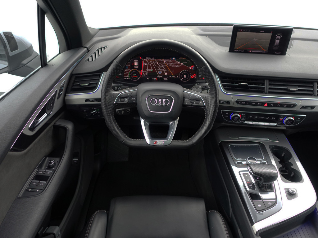
Audi Q7 3.0 TDI e-tron Quattro S Line+ Aut- Panoramadak, Sfeerverlichting, 360 Camera, Standkachel, Memory, Elek Trekhaak vol									