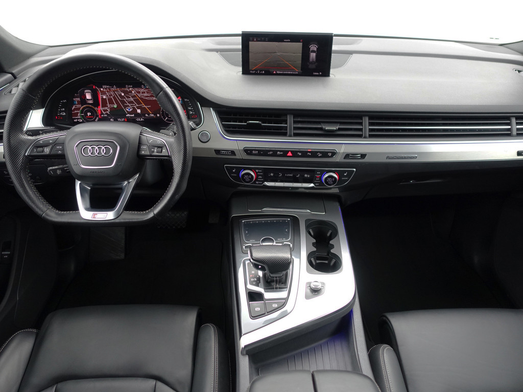 
Audi Q7 3.0 TDI e-tron Quattro S Line+ Aut- Panoramadak, Sfeerverlichting, 360 Camera, Standkachel, Memory, Elek Trekhaak vol									