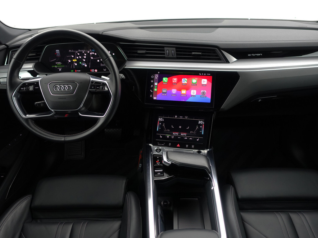 
								Audi e-tron 55 quattro S edition 95 kWh- Panoramadak, Bang Olufsen, Sfeerverlichting, Memory, CarPlay, Leder Interieur vol									