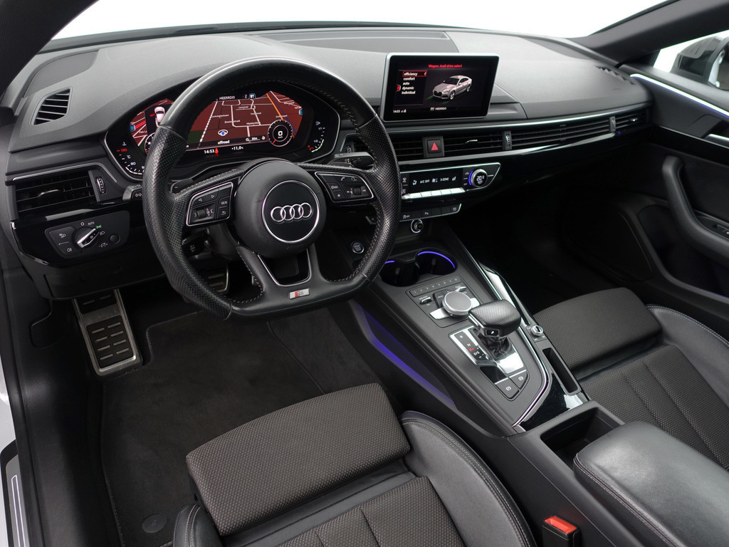 
Audi A5 Sportback 2.0 TFSI S Black Optic Aut- Panodak, Sfeerverlichting, Keyless, Park Assist, Xenon Led Matrix, Dynamic Select vol									