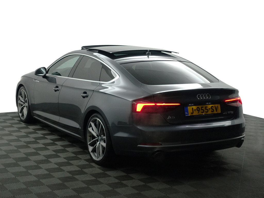
Audi A5 Sportback 40 TFSI 191pk S Line Design Aut- Panoramadak, Sfeerverlichting, Stuur/Stoelverwarming, Dynamic select, Virtual Cockpit vol									