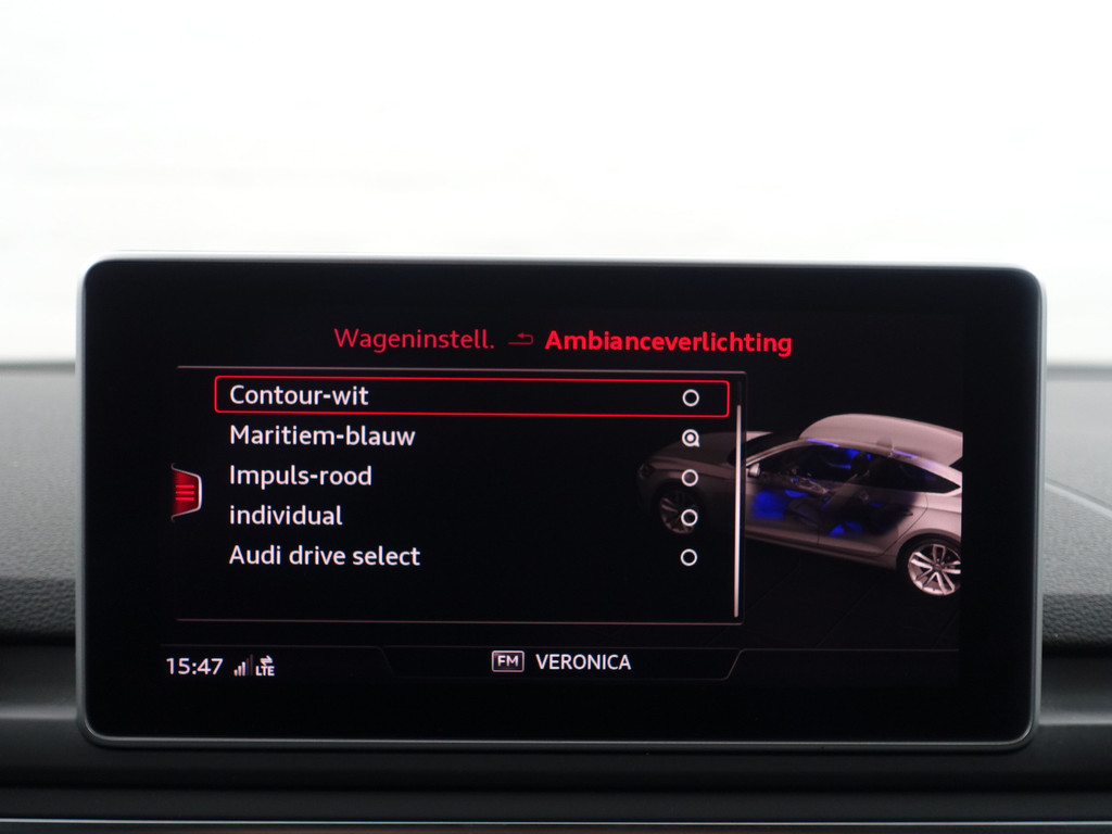 
Audi A5 Sportback 40 TFSI 191pk S Line Design Aut- Panoramadak, Sfeerverlichting, Stuur/Stoelverwarming, Dynamic select, Virtual Cockpit vol									