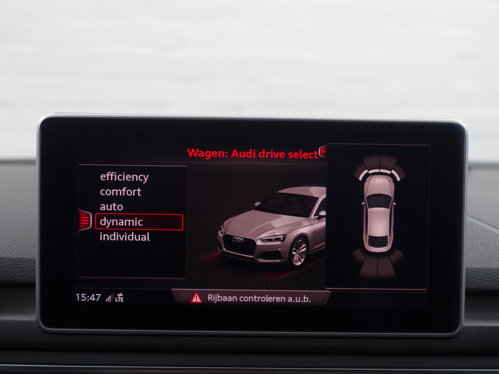 
Audi A5 Sportback 40 TFSI 191pk S Line Design Aut- Panoramadak, Sfeerverlichting, Stuur/Stoelverwarming, Dynamic select, Virtual Cockpit vol									