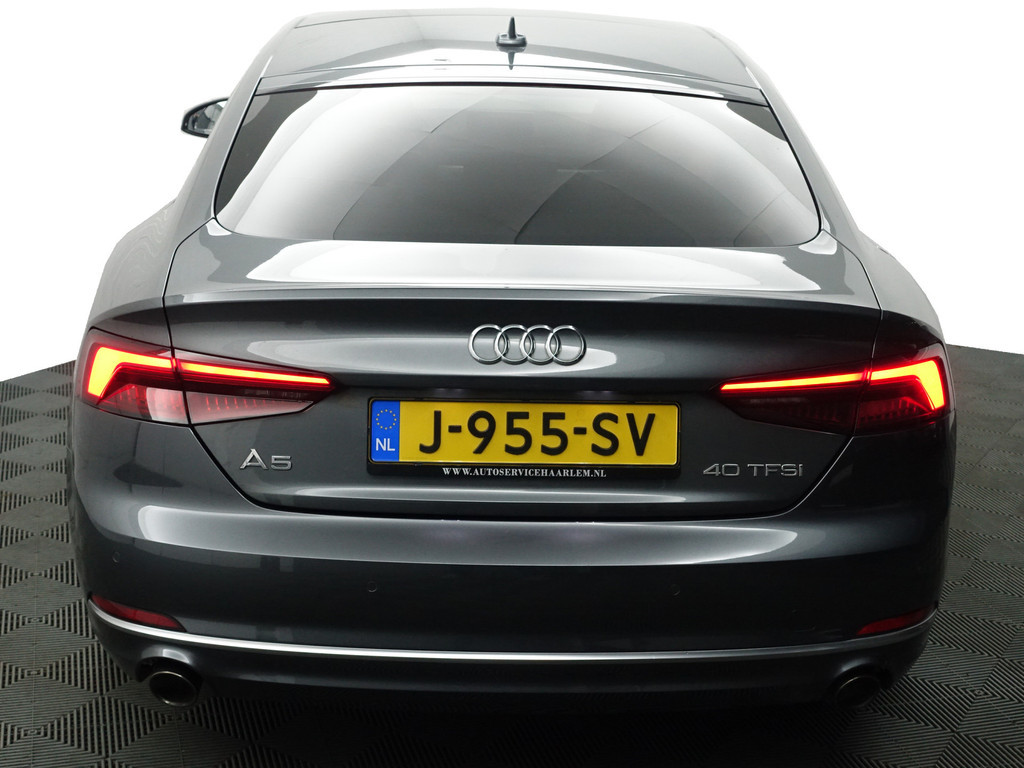
Audi A5 Sportback 40 TFSI 191pk S Line Design Aut- Panoramadak, Sfeerverlichting, Stuur/Stoelverwarming, Dynamic select, Virtual Cockpit vol									