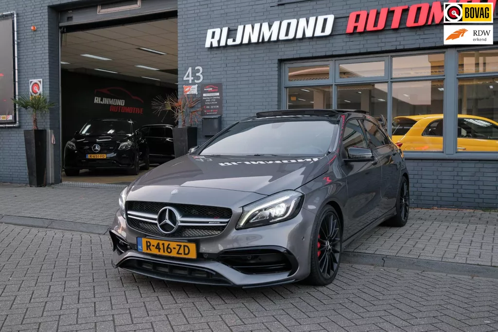 
Mercedes-Benz A-klasse AMG 45 4MATIC | Pano|Facelift|381PK | Navi |Grote Scherm| vol									