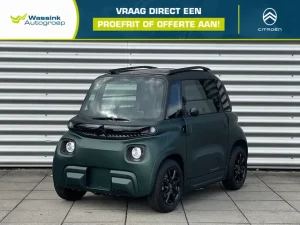 Citroën Ami | 14” LM Velgen | Comfort Stoelen Leer | Brommerrijbewijs vanaf 16 jaar | Panorama dak | Telefoonhouder | USB lader voor de telefoon |
