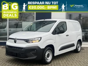 Citroën Berlingo Van GB 1.5 BlueHDi 100pk L1 | BPM Vrij | Houten afwerking laadruimte | Stoelverwarming + stuurwiel verwarming | Parkeer camera | Apple & Android connect