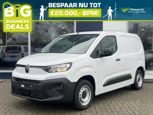 Citroën Berlingo Van GB 1.5 BlueHDi 100pk L1 3-zits | Navigatie | Houten vloer + wand afwerking | Cruise control | Apple Carplay & Android Auto | Parkeercamera en sensoren