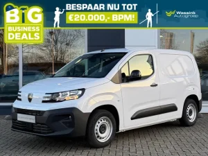 Peugeot Partner 1.5 BlueHDi 100pk L1 | Airconditioning | Cruise control | Apple Carplay & Android Auto | Parkeer camera achter | Stoelverwarming | Houten laadvloer